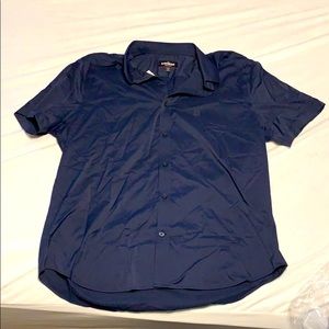 Express short sleeve performance button up